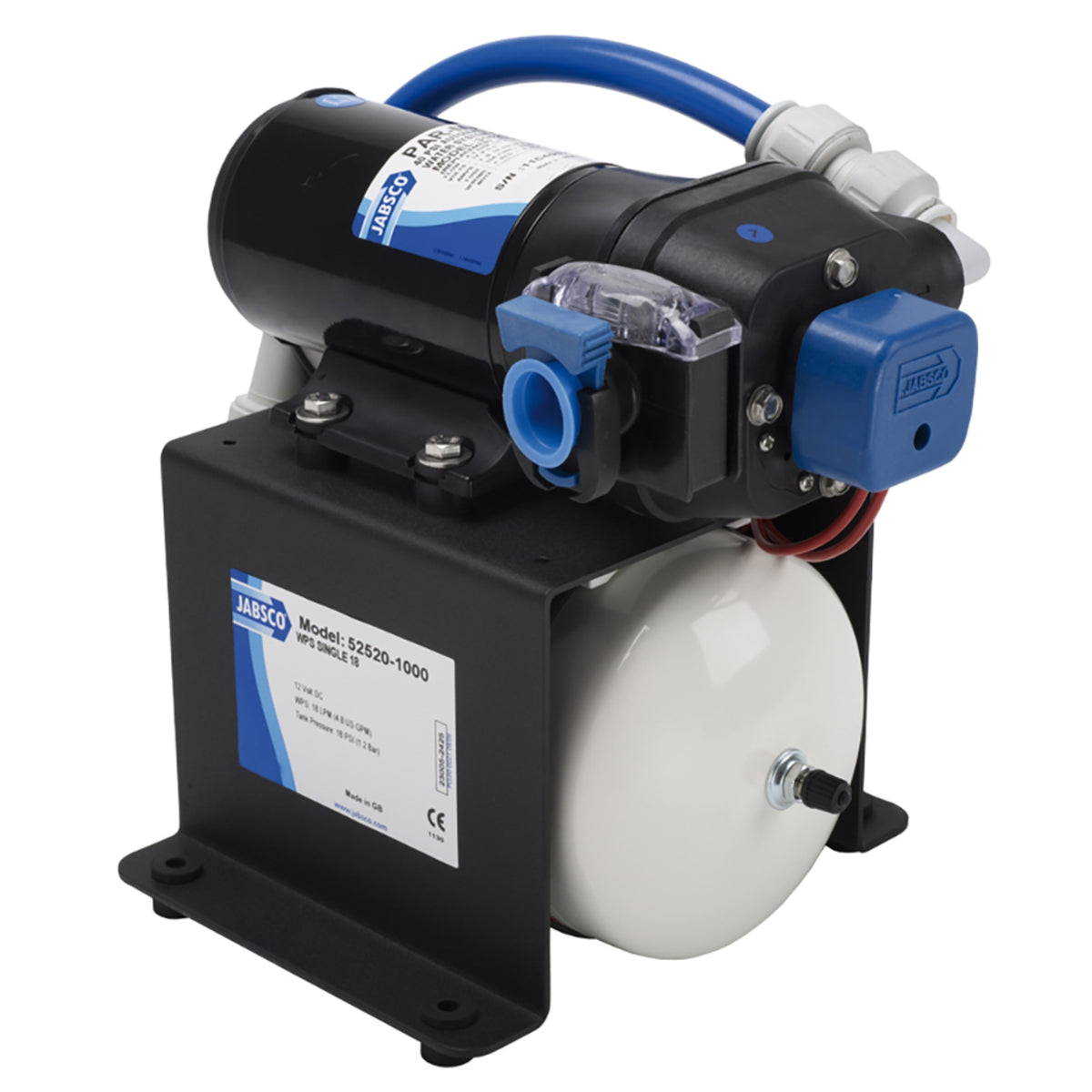 Jabsco Single Stack Water System 4.8 Gpm 40 Psi 12V