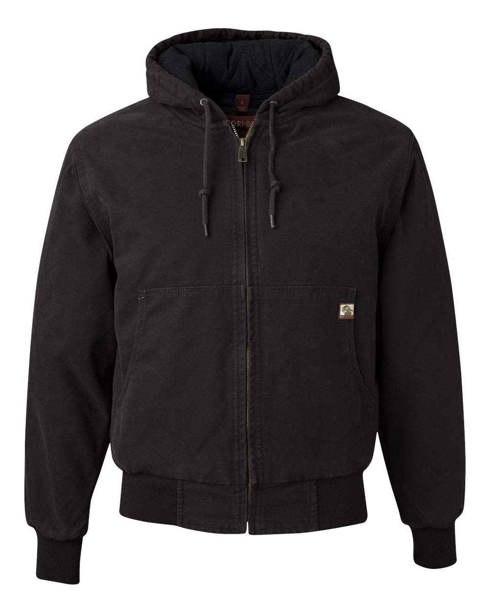 DRI DUCK Cheyenne Boulder Cloth Hooded Jacket with Tricot Quilt Lining - Black, M
