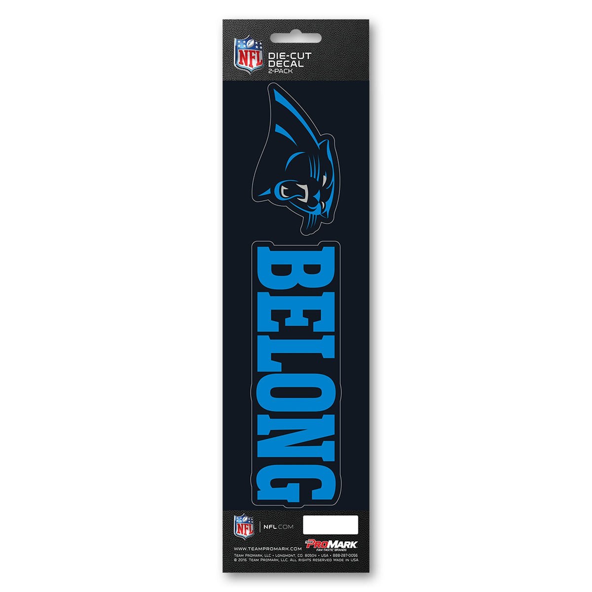 Fanmats, Nfl - Carolina Panthers Team Slogan Decal