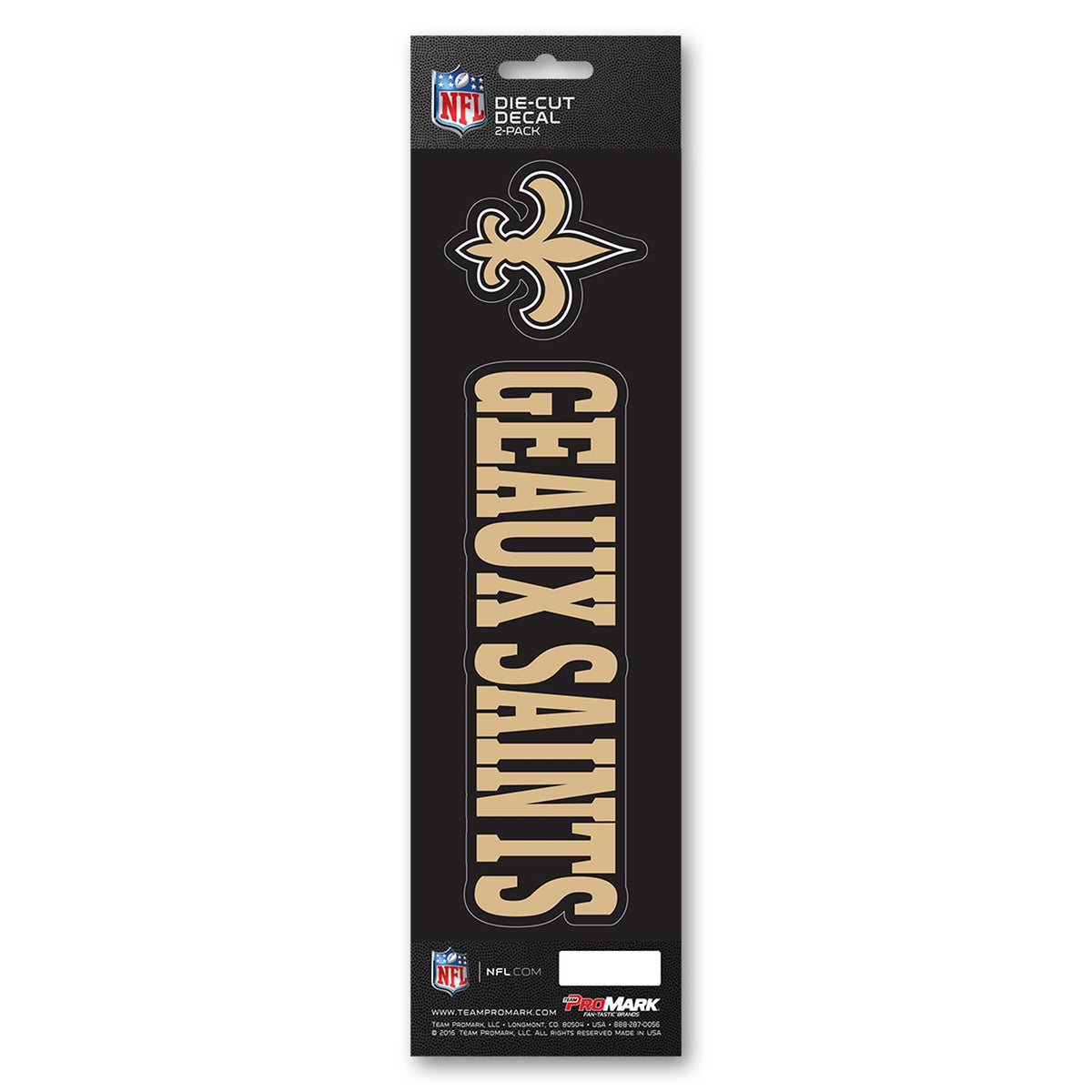 Fanmats, Nfl - New Orleans Saints Team Slogan Decal