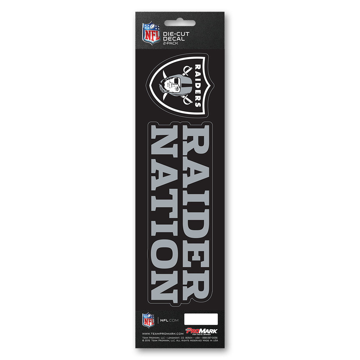 Fanmats, Nfl - Las Vegas Raiders Team Slogan Decal