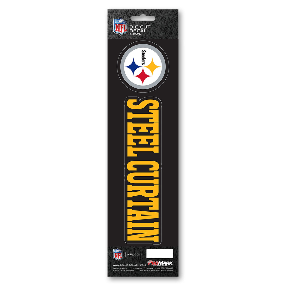 Fanmats, Nfl - Pittsburgh Steelers Team Slogan Decal