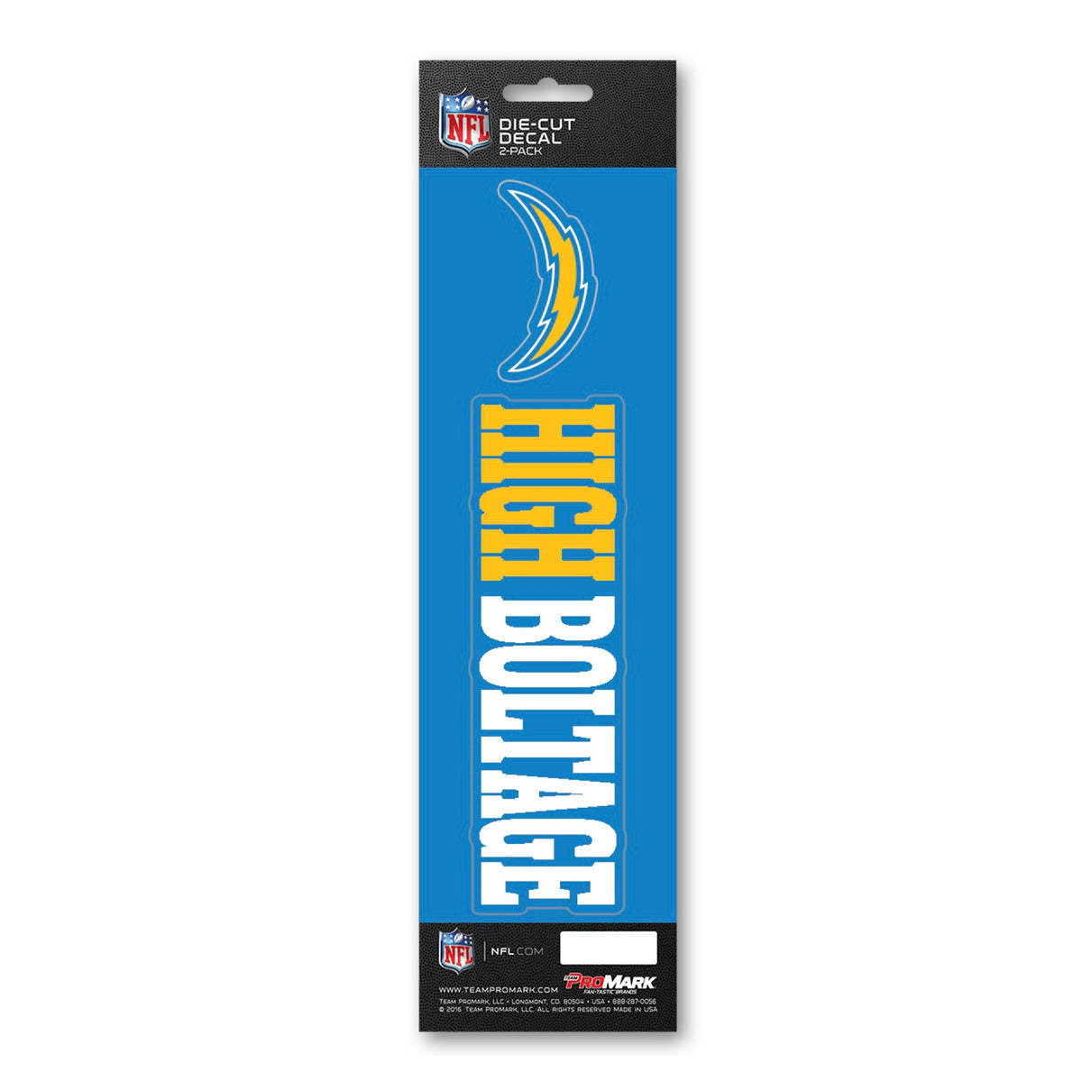 Fanmats, Nfl - Los Angeles Chargers Team Slogan Decal