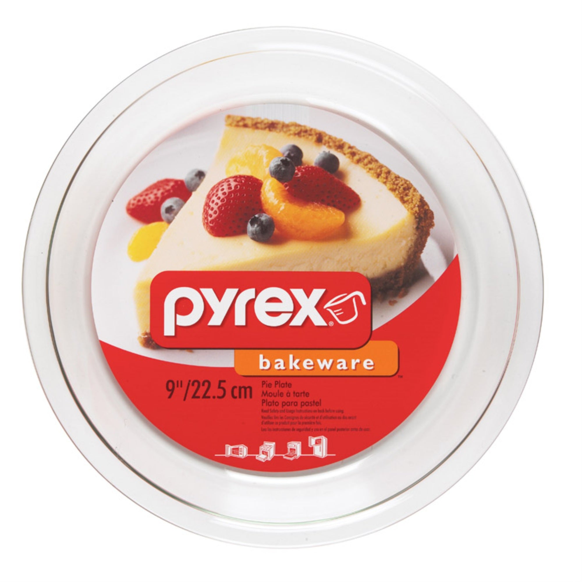Plate Pie 9X1-1/4Pyrex (Pack Of 6)