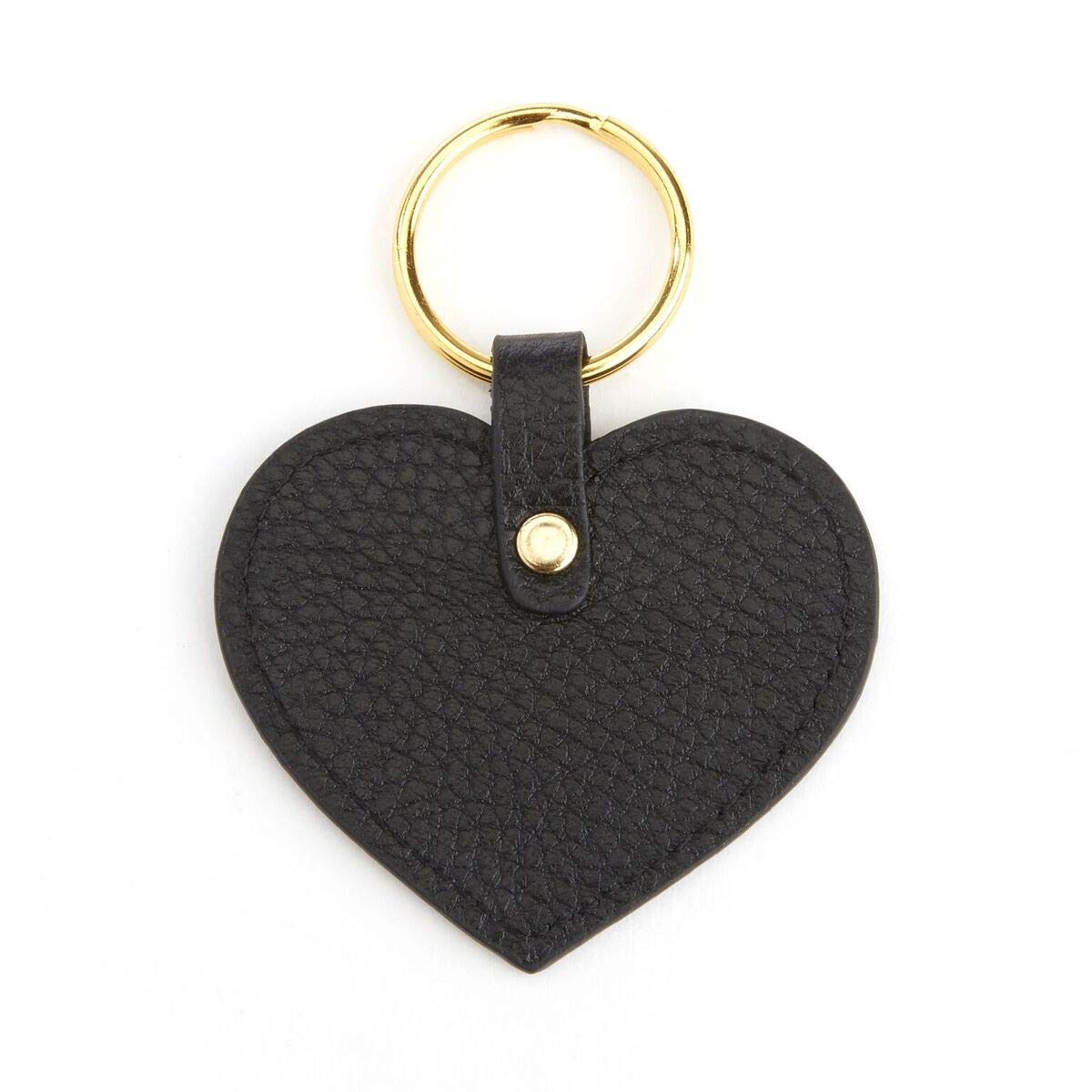 Heart Shaped Key Chain - Black