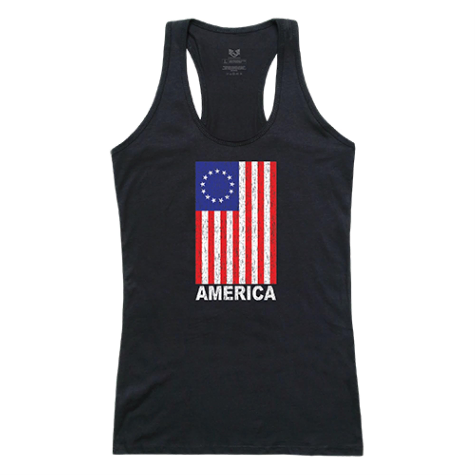 Graphic Tank, America, Black, XL