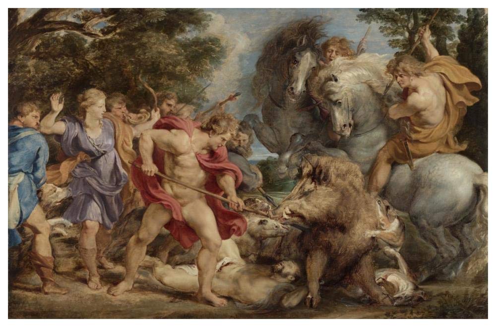 The Calydonian Boar Hunt-Paper Art-62x42”