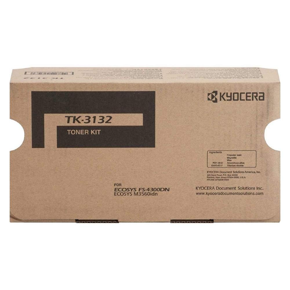 KYOCERA 1T02LV0US0 TK3132 SD BLACK TONER, 25k yield