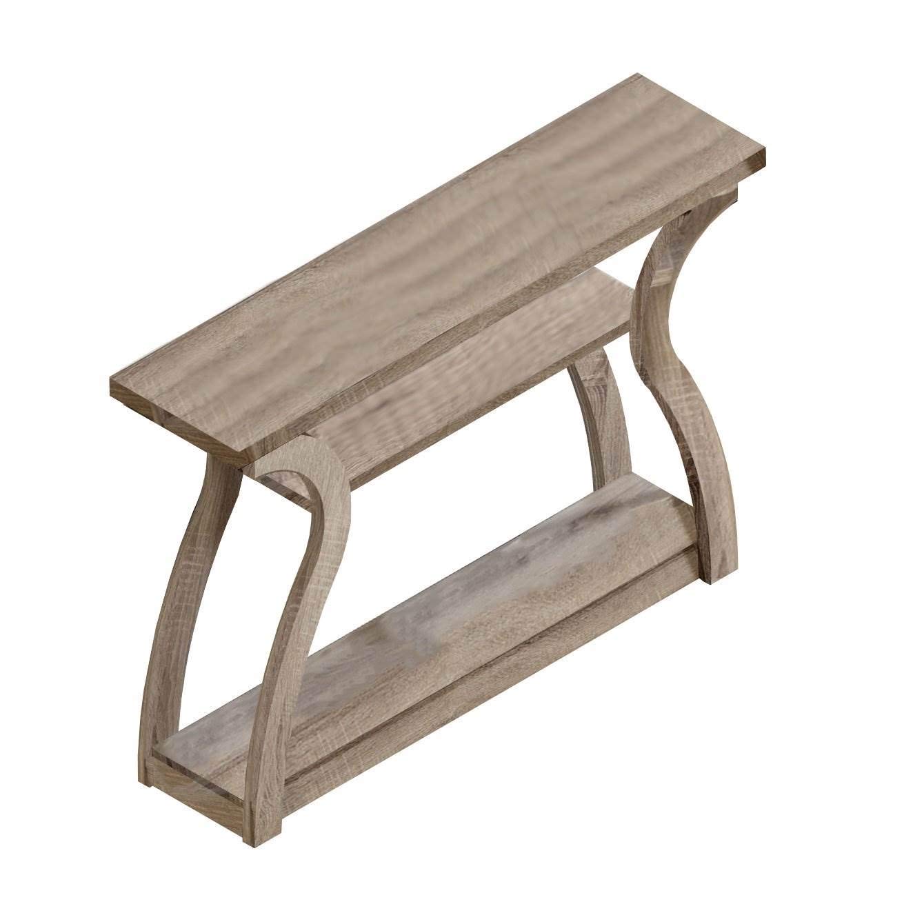 Accent Table, Console, Entryway, Narrow, Sofa, Living Room, Bedroom, Laminate, Brown, Contemporary, Modern