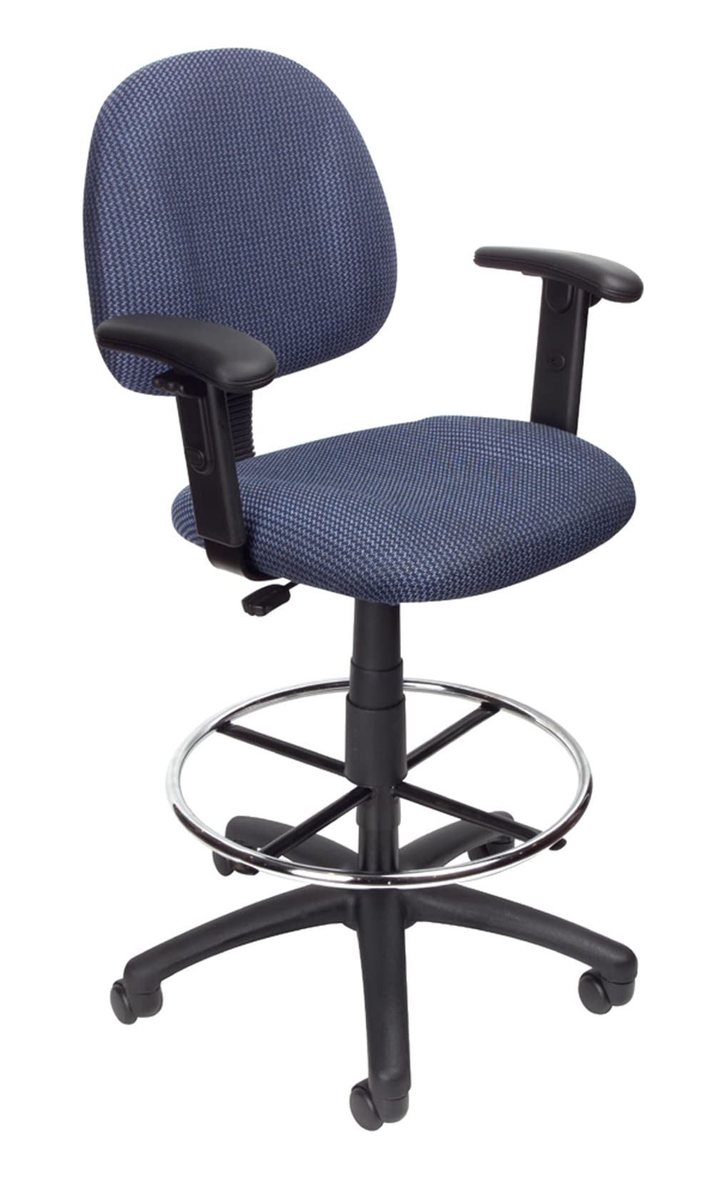 Boss Office Products Drafting Stool (B315-Be) W/Footring And Adjustable Arms