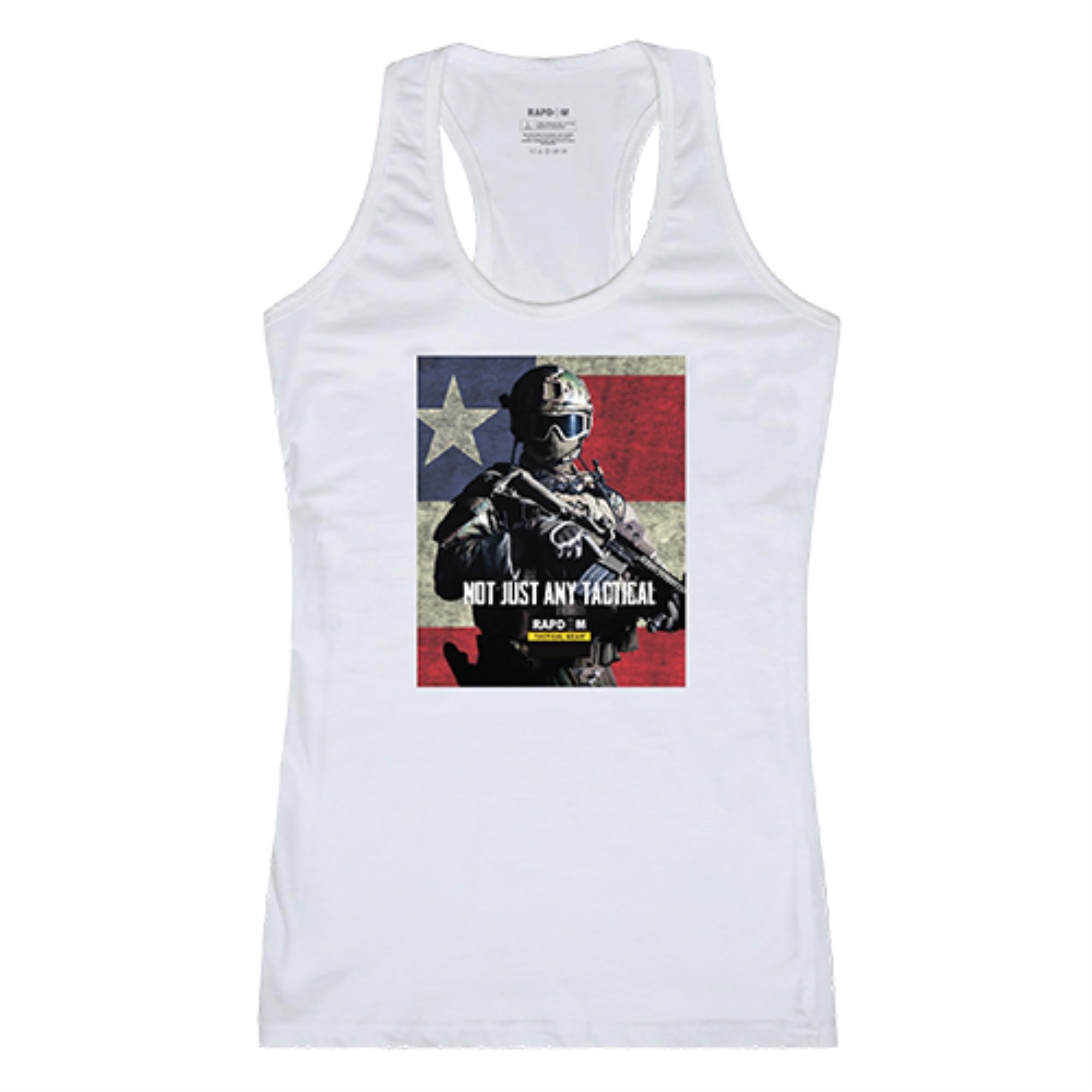 Womens Graphic Tank,NotJustAny, White, M