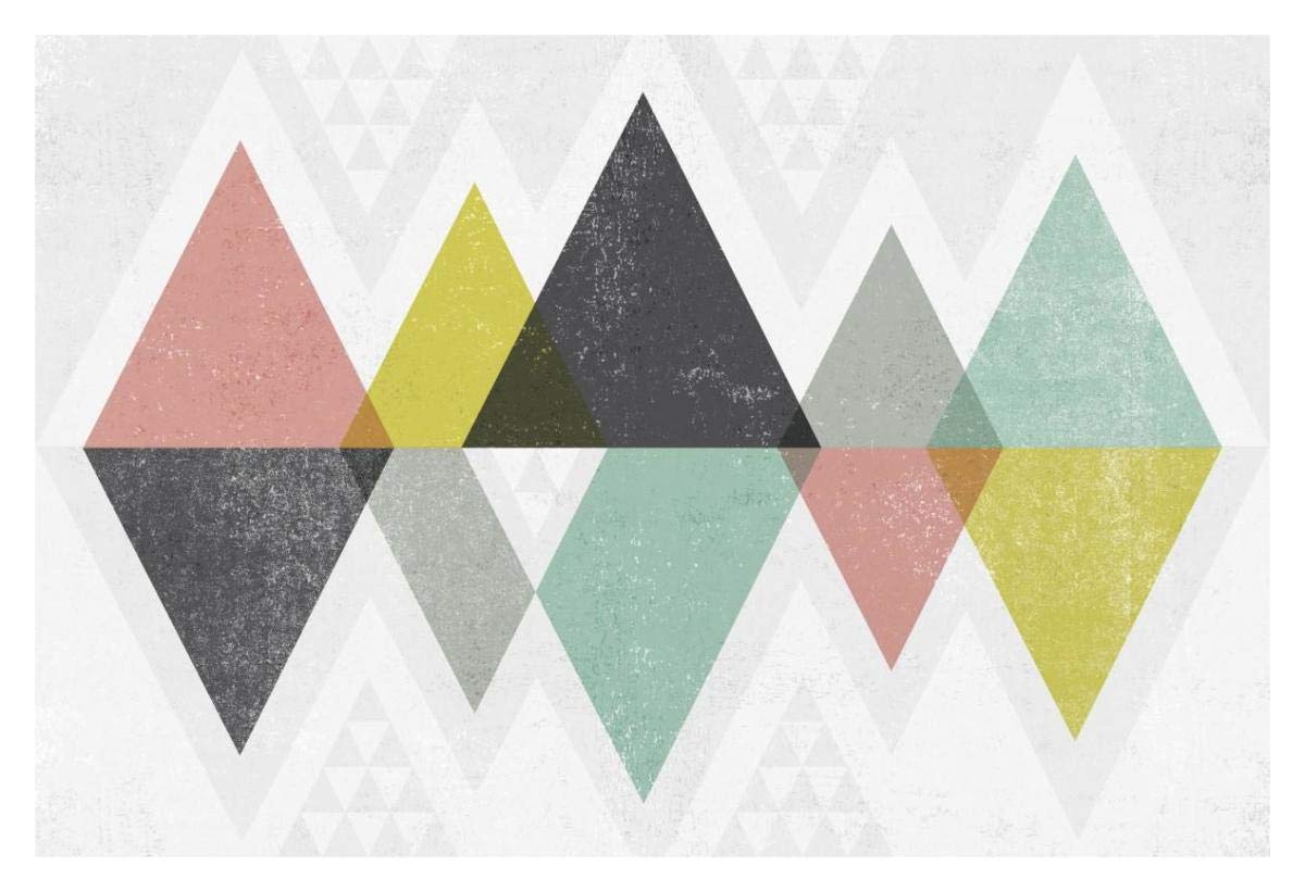 Mod Triangles II -Paper Art-38x26”