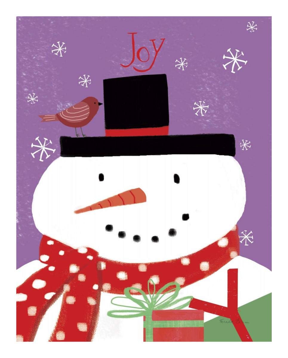 Snowman and Penguin Friends IV -Paper Art-18x22”