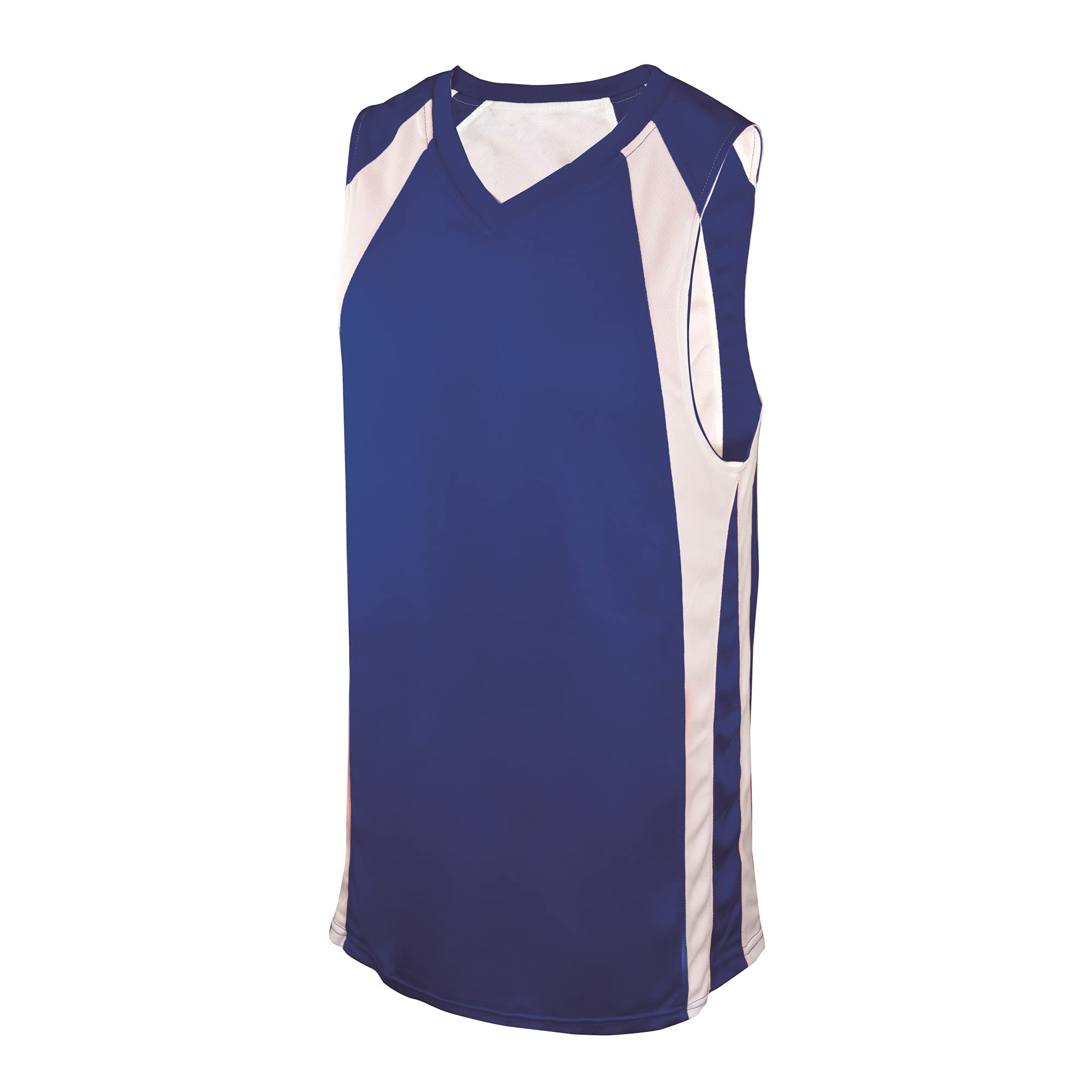 REV. BASKETBALL JERSEY, ROYAL/WHITE, ADULT-SMALL