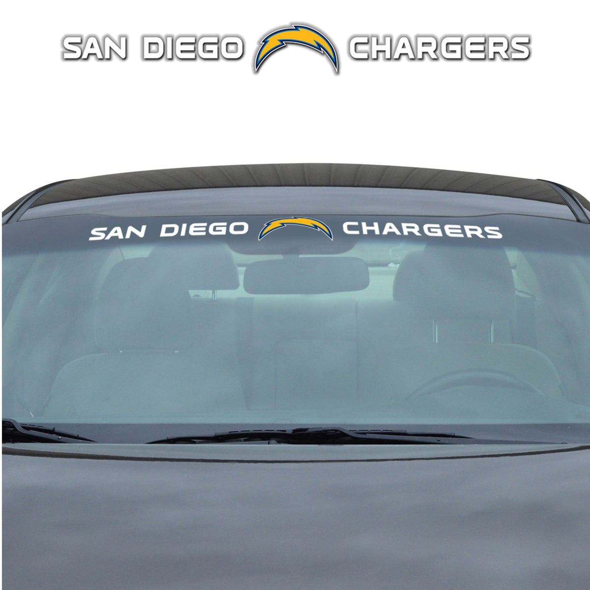 Fanmats, Nfl - Los Angeles Chargers Windshield Decal