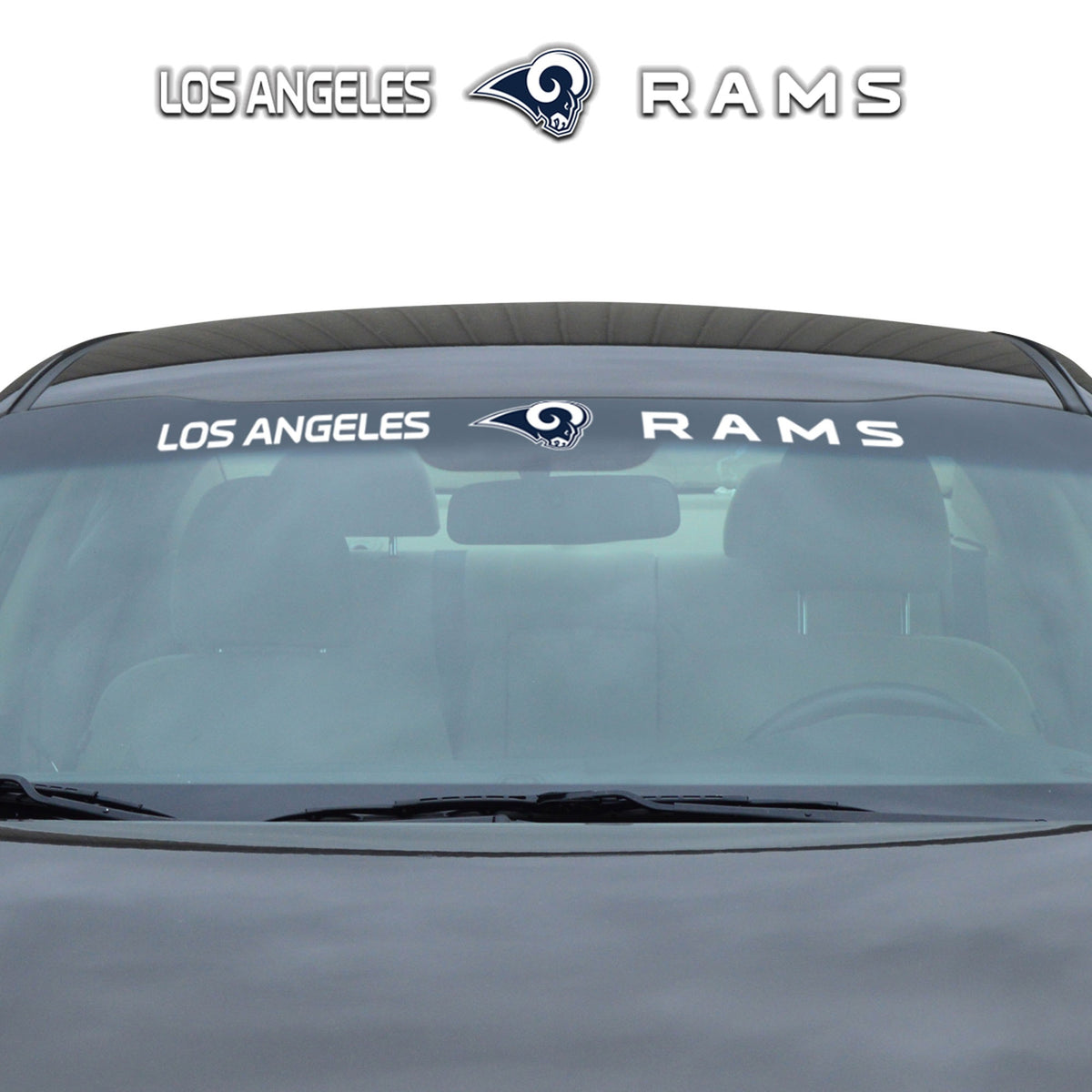 Fanmats, Nfl - Los Angeles Rams Windshield Decal