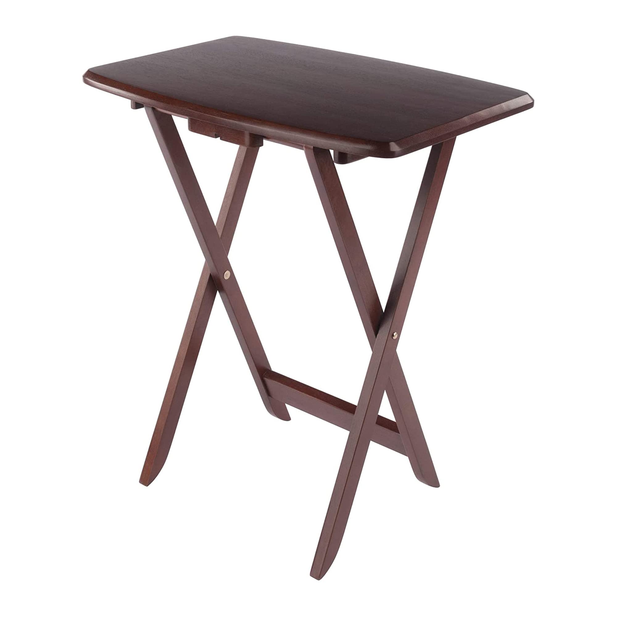 Yardlio Daryyl 5pc Snack Table Set | Wood TV Tables | Versatile & Stylish