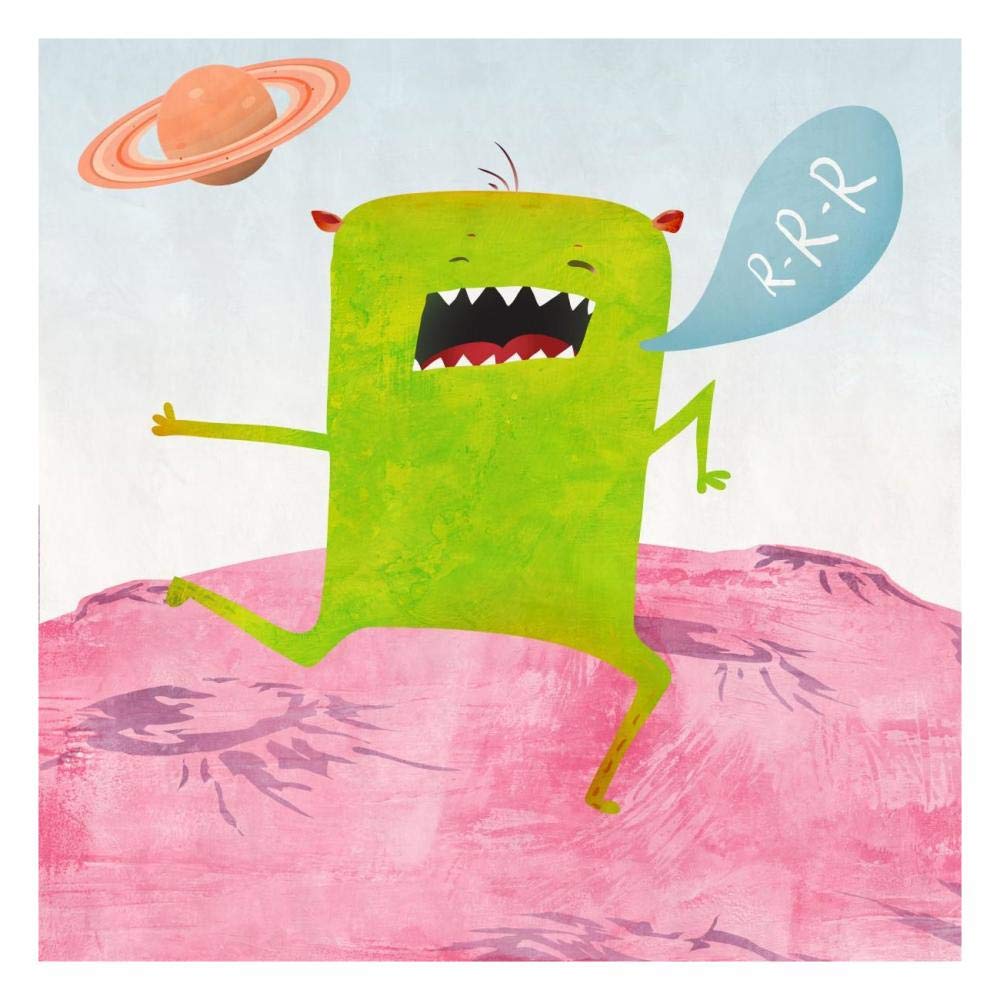 Alien Friend Number 1-Paper Art-26x26”