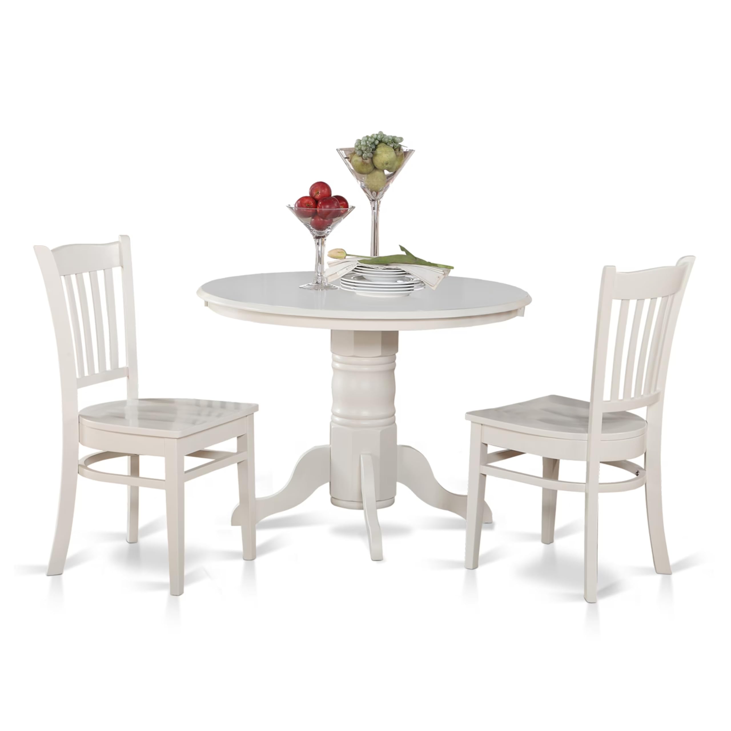 3  PC  Kitchen  nook  Dining  set-Round  Table  and  2  dinette  Chairs