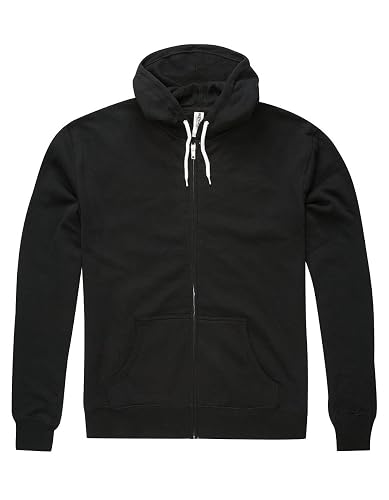 Independent Trading Co. Unisex Lightweight Full-Zip Hooded Sweatshirt - Black, S