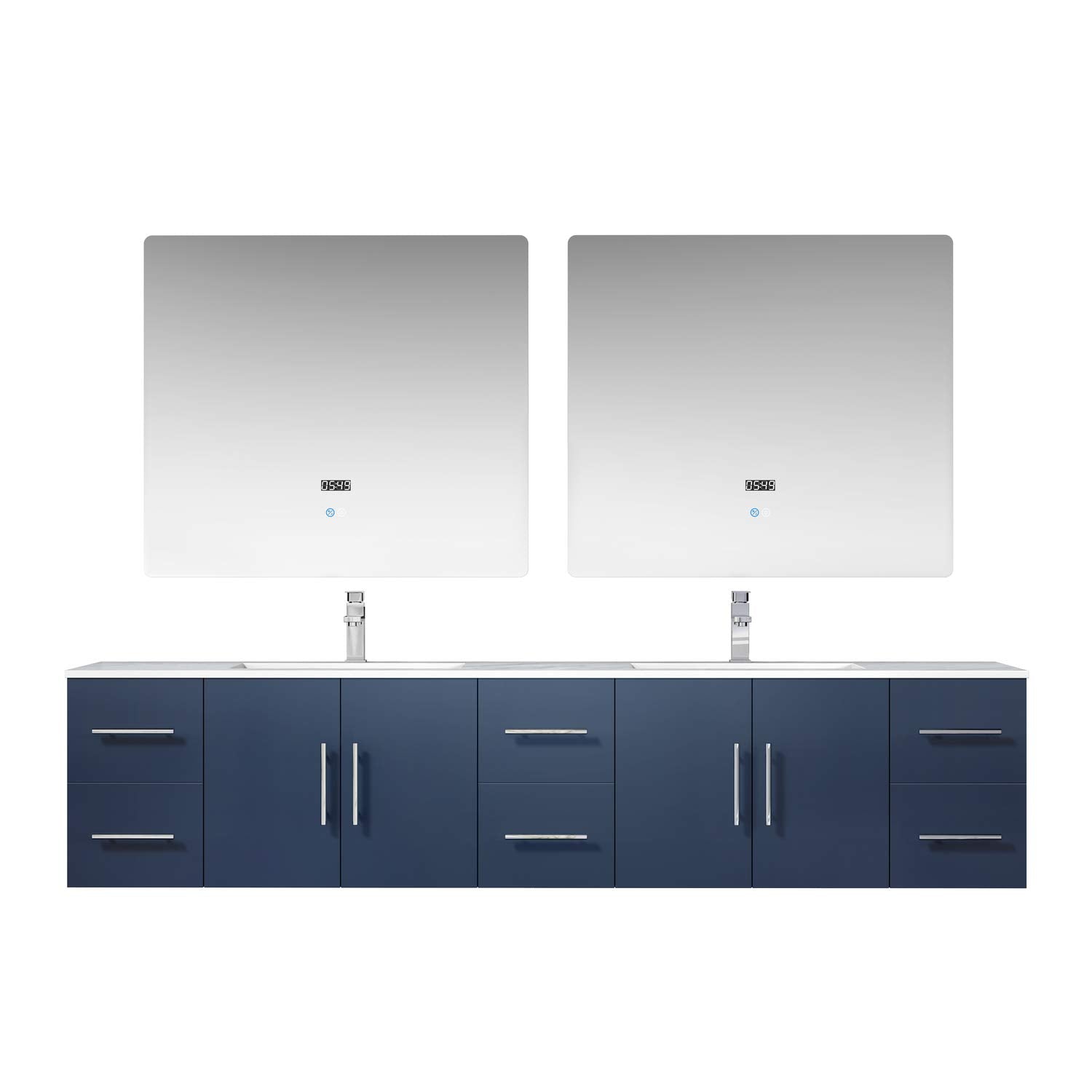 84 Glossy White Vanity Cabinet Only