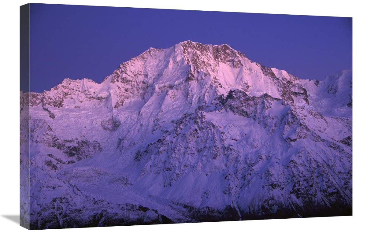 Mt Cook in pre-dawn light, eastern side, Mt Cook National Park, New Zealand-Canvas Art-30x20”