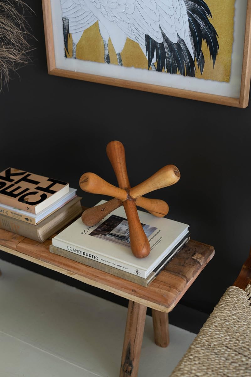 Kalalou Reclaimed Wood Natural Jack Decor