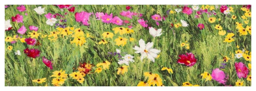 Field of Flowers (detail)-Paper Art-56x20”