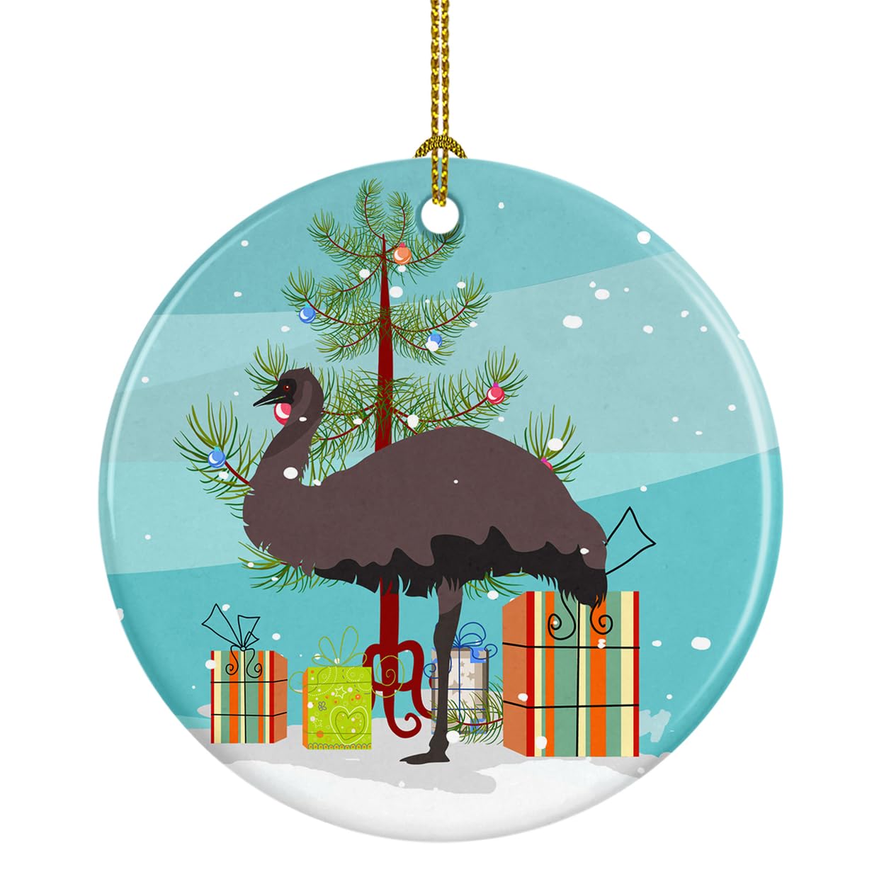 Carolines Treasures Emu Christmas Ceramic Ornament