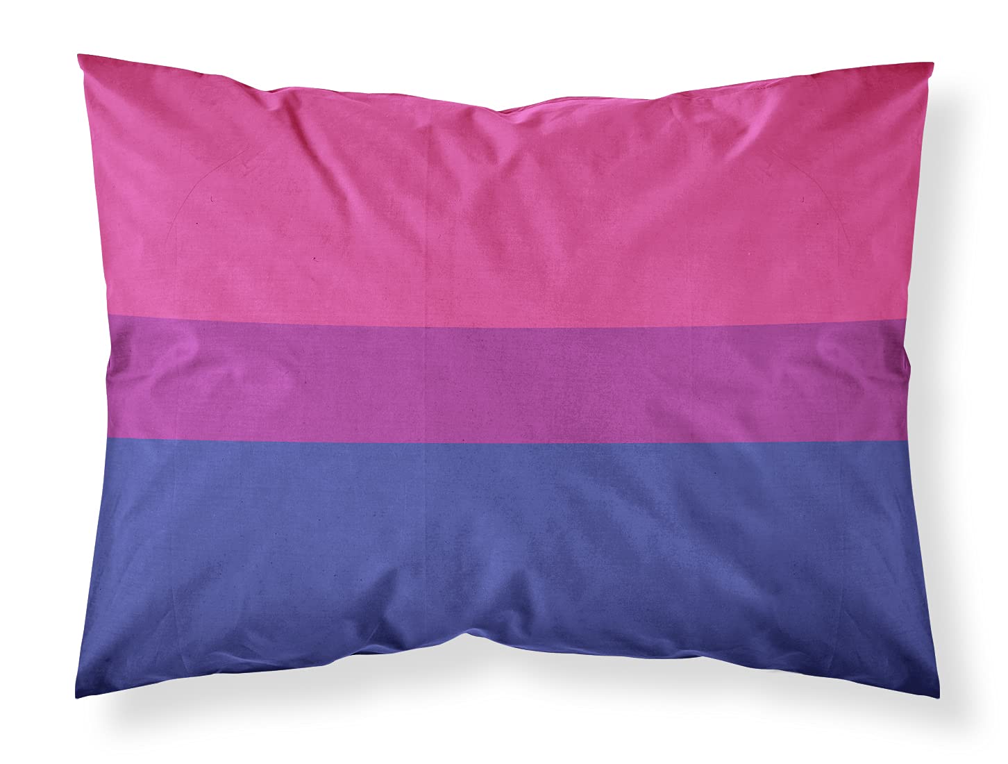 Carolines Treasures CK8011PILLOWCASE Bisexual Pride Fabric Standard Pillowcase Lightweight Super Soft Easy Care Decorative Artwork Pillowcase, Standard