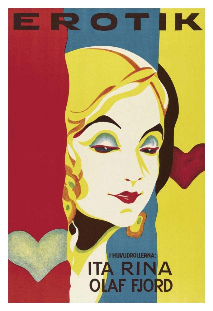 Vintage Film Posters: Seduction Erotik-Paper Art-14”x20”
