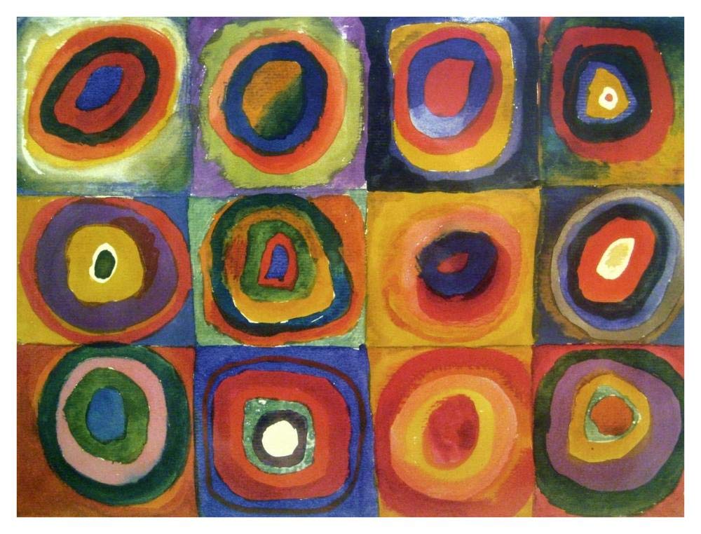 Squares with Concentric Circles-Paper Art-42x32”
