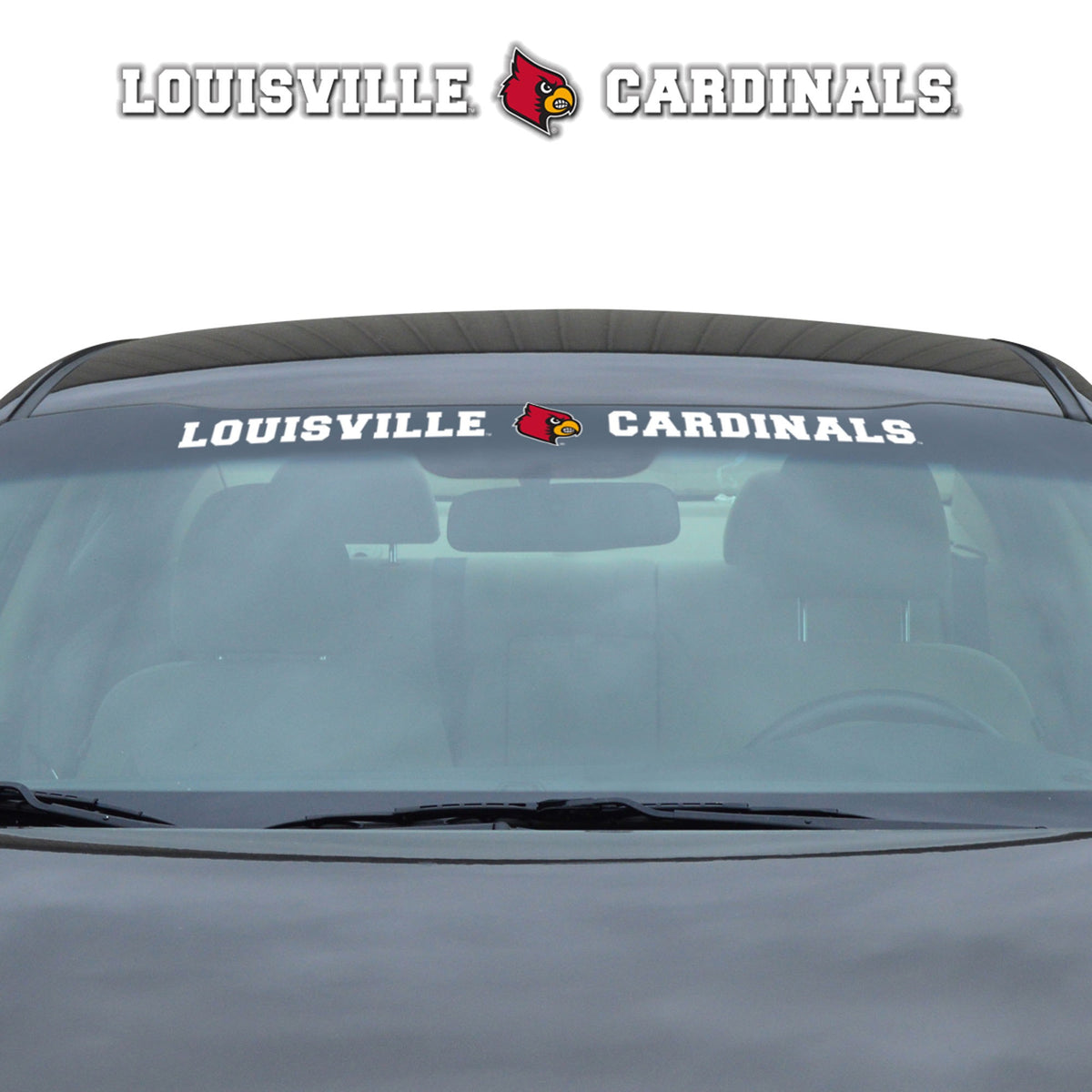 Fanmats, University Of Louisville Windshield Decal