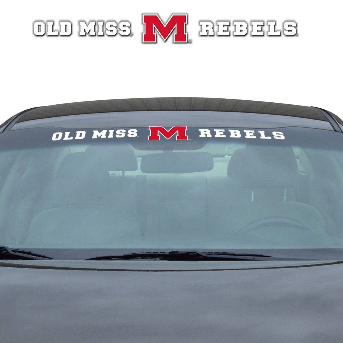 Fanmats, University Of Mississippi (Ole Miss) Windshield Decal