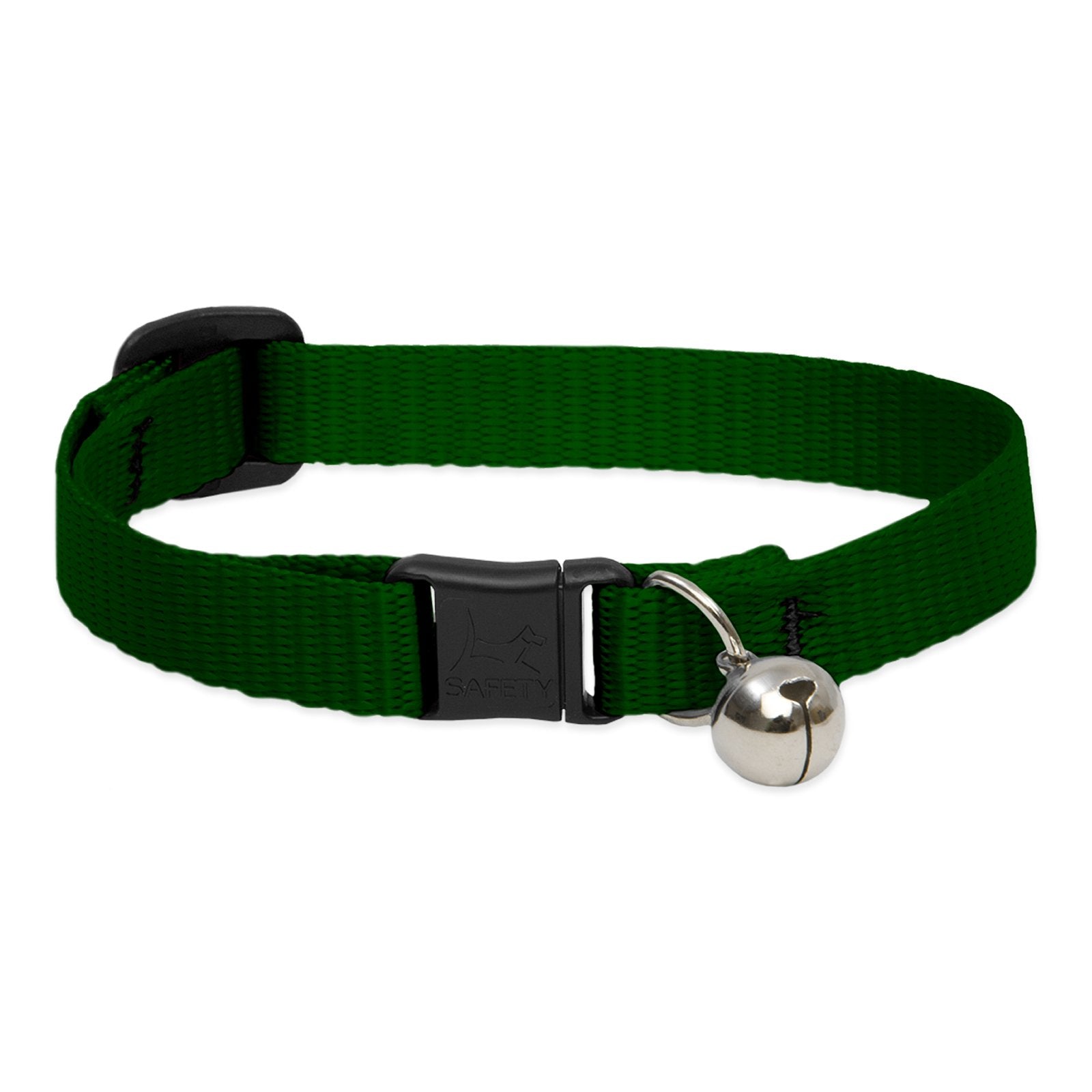 Lupinepet Basics 12 Green Cat Safety Collar With Bell , 8-12