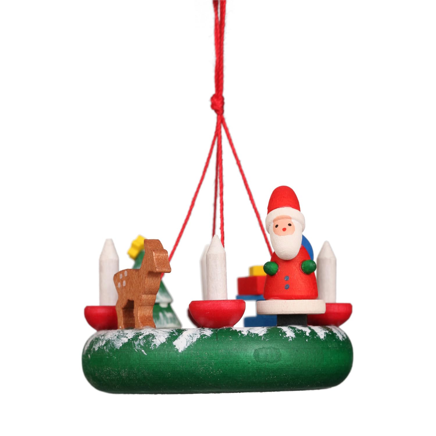 ORNMNT-WREATH W SANTA  EACH