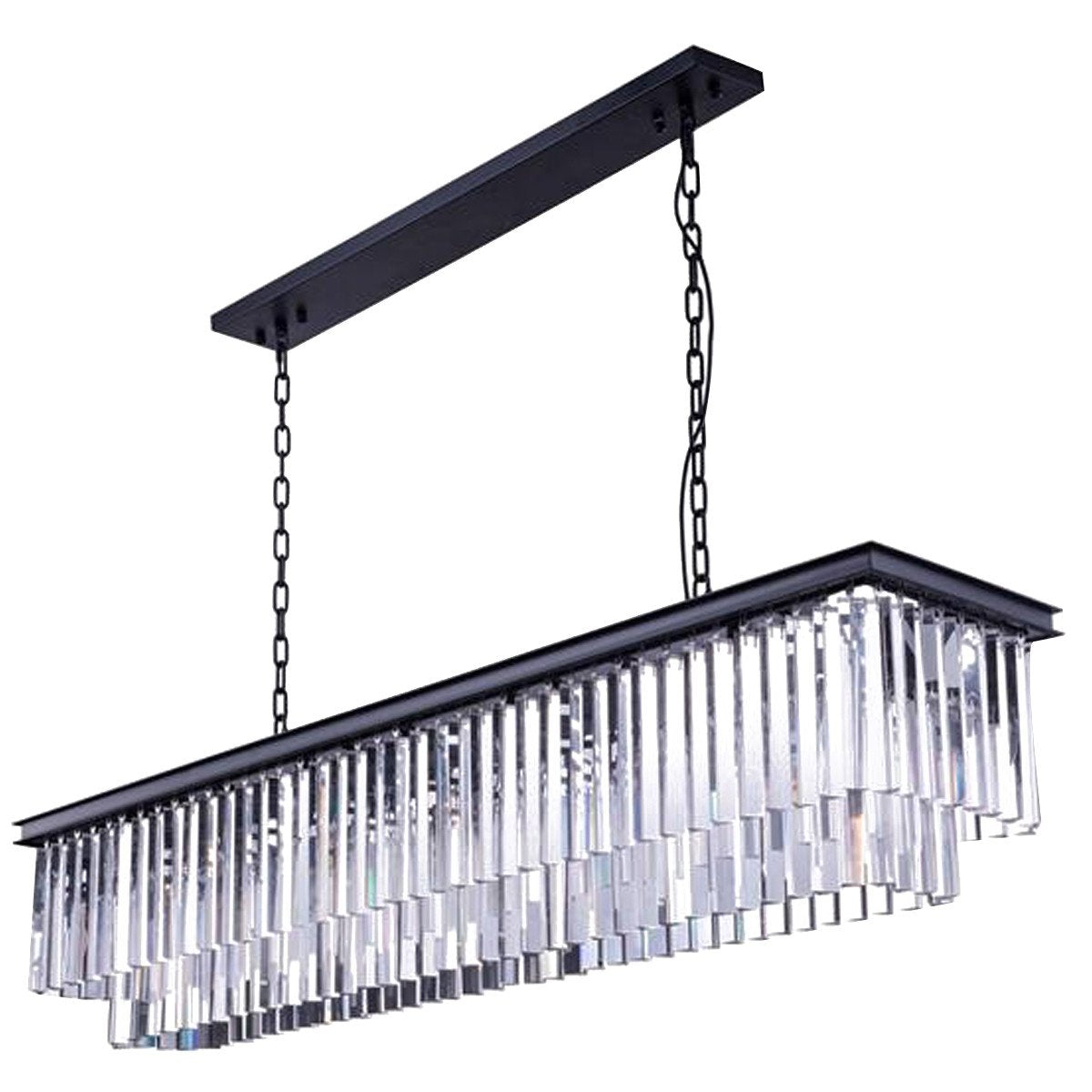 Sydney 12 light Matte Black Chandelier Clear Royal Cut Crystal
