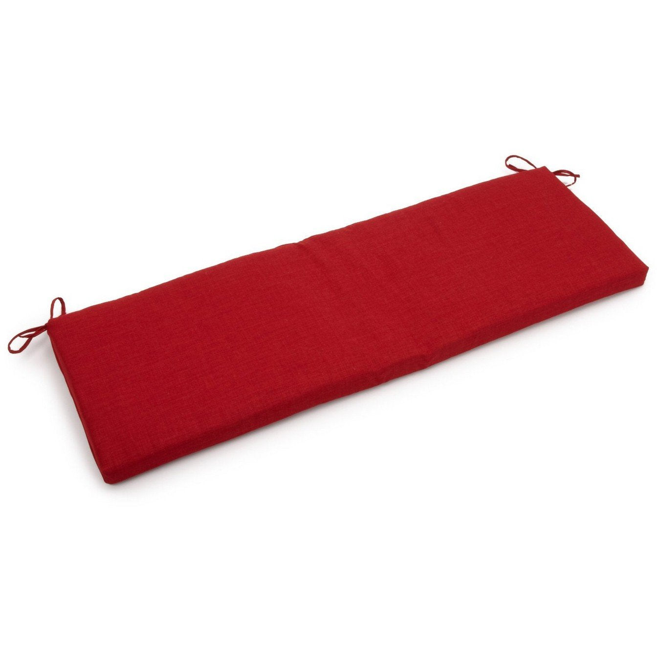 63-inch by 19-inch Spun Polyester Bench Cushion - Papprika