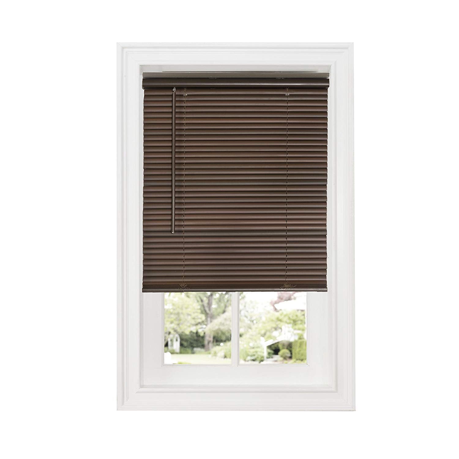 Cordless GII Deluxe Sundown 1 Room Darkening Mini Blind 36x64 - Mahogany