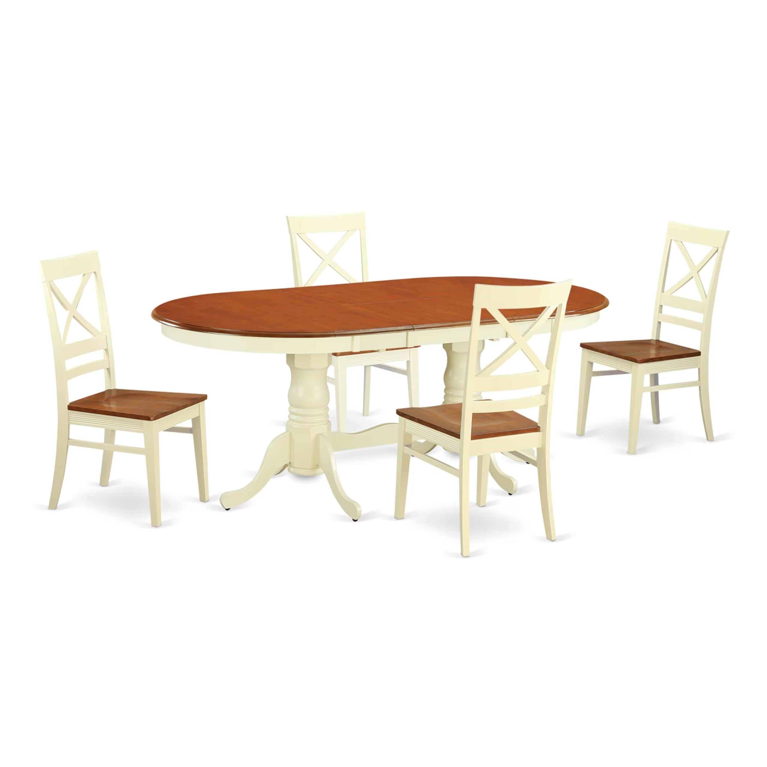 7  PC  Dining  set-Dining  Table  with  6  Wood  Dining  Chairs