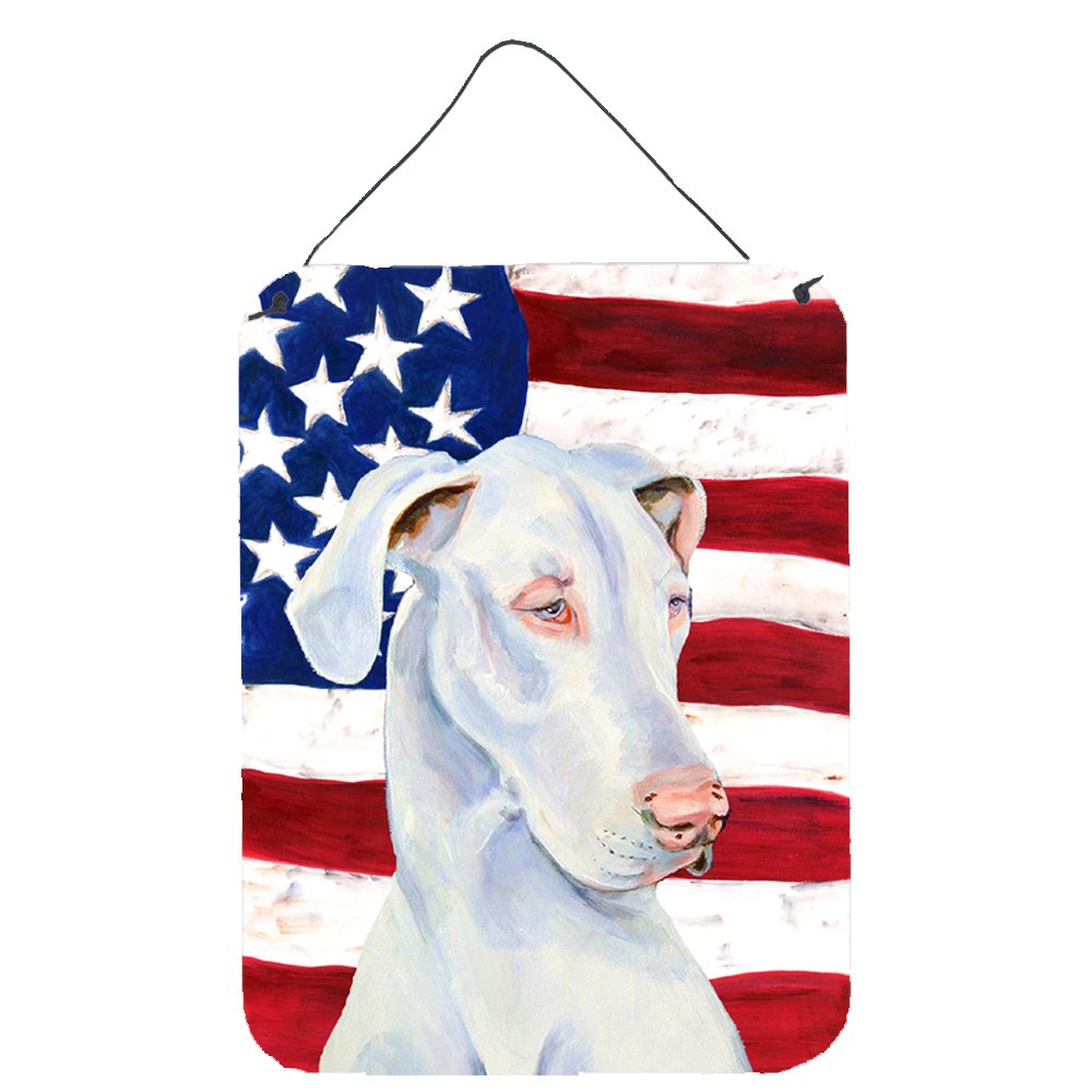USA American Flag with Great Dane Wall or Door Hanging Prints