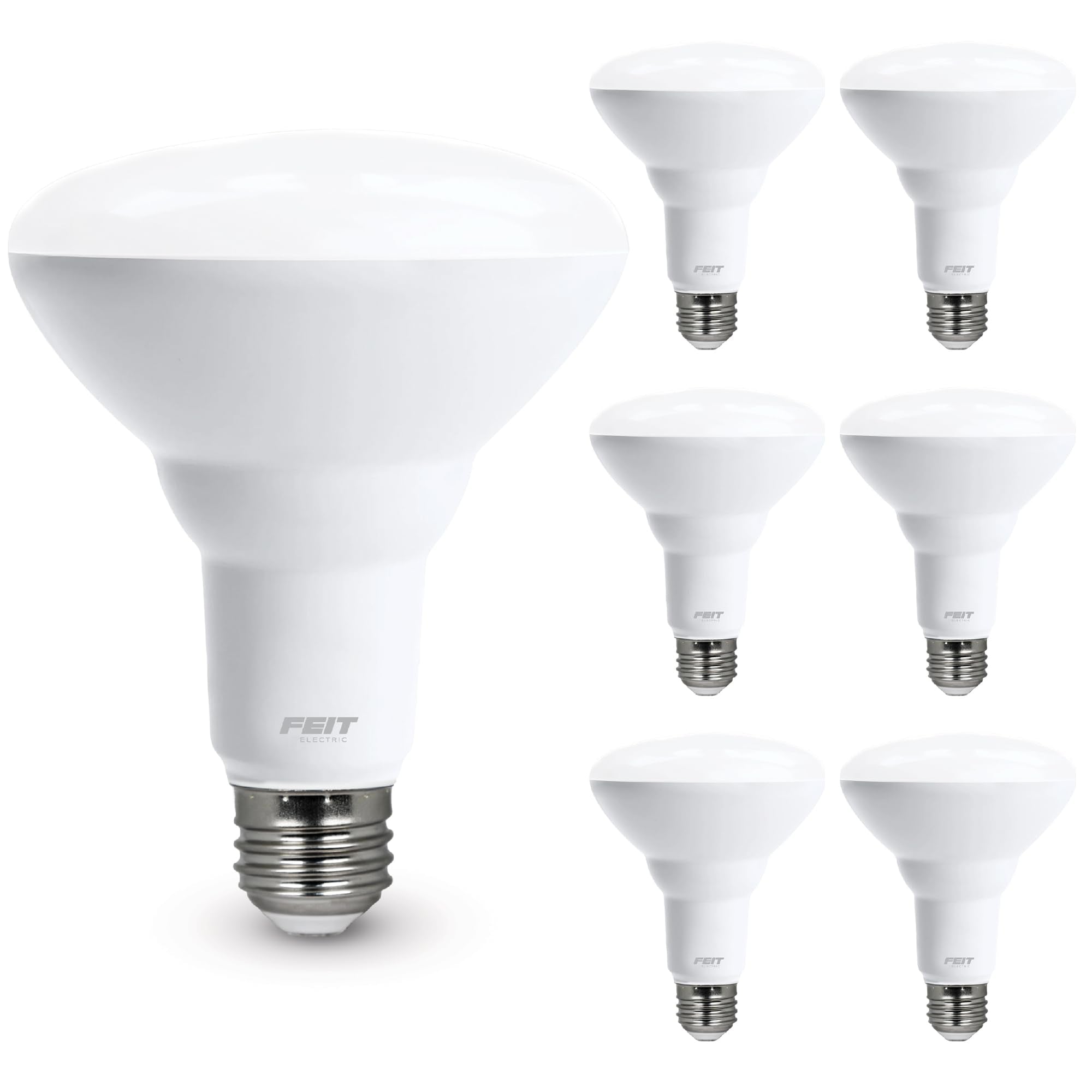Feit BR30 E26 (Medium) LED Bulb Daylight 65 Watt Equivalence 6 pk