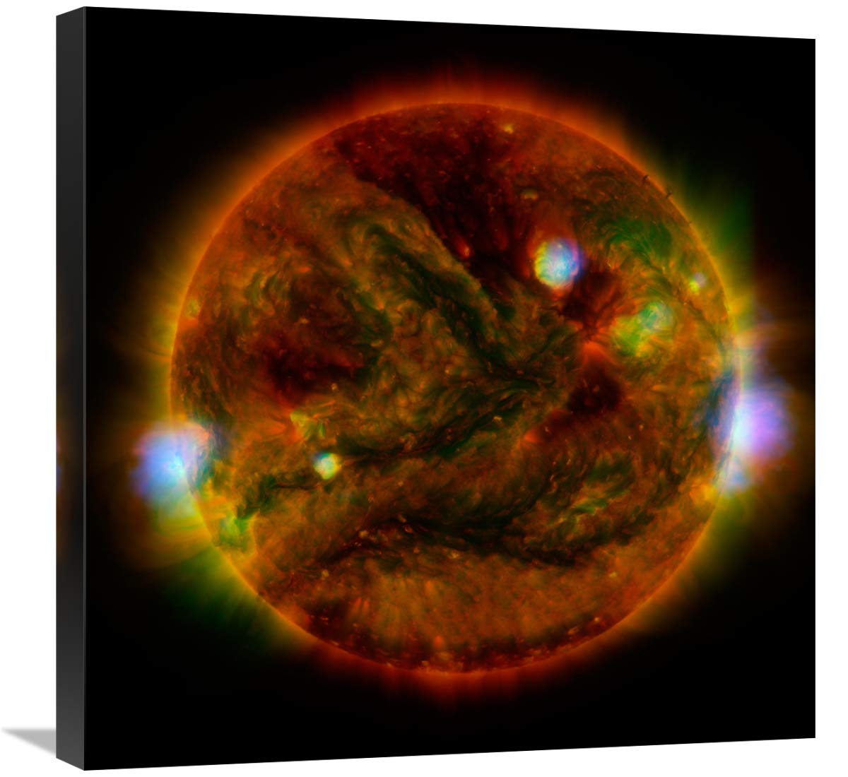 The Sun, taken by NuSTAR, April 29, 2015-Canvas Art-24x24”