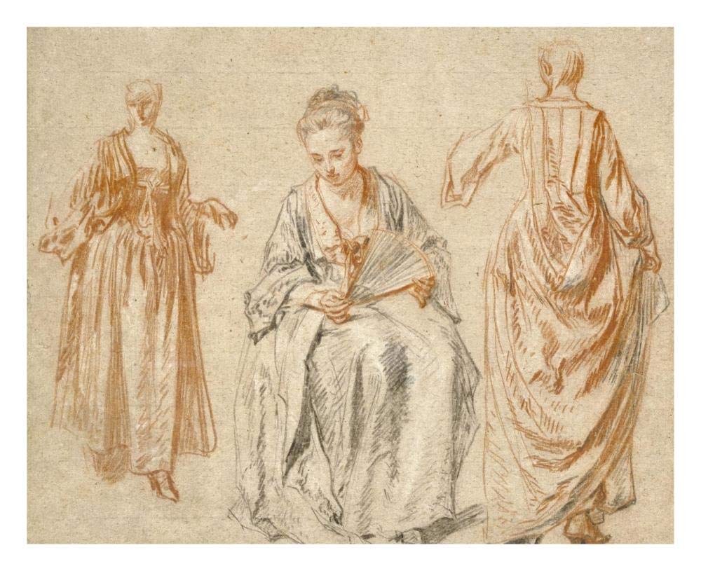 Studies of Three Women-Paper Art-26x22”