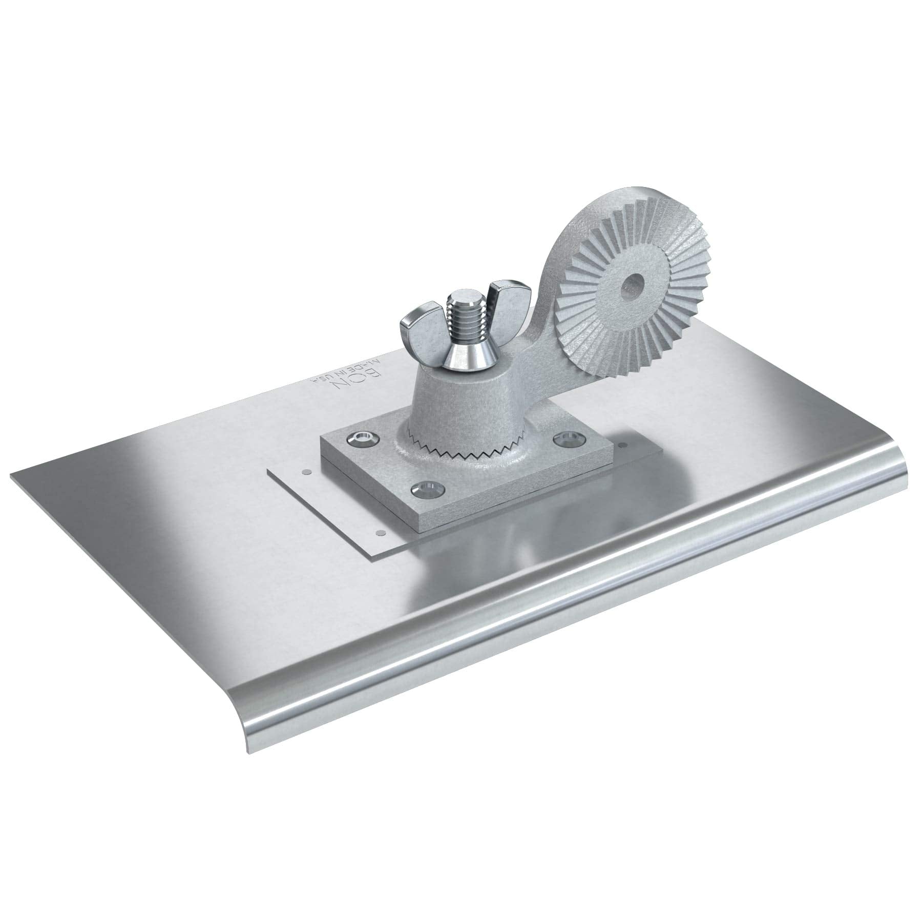 Bon 12-209 Walk Edger - Stainless Steel 10-inch X 6-inch - 1/2-inch Radius W/Base Bracket