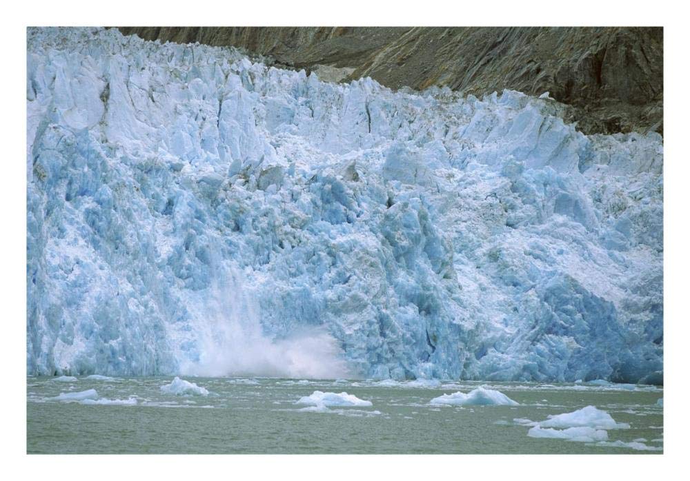 Dawes Glacier calving, Endicott Arm, Inside Passage, Alaska-Paper Art-26x18”