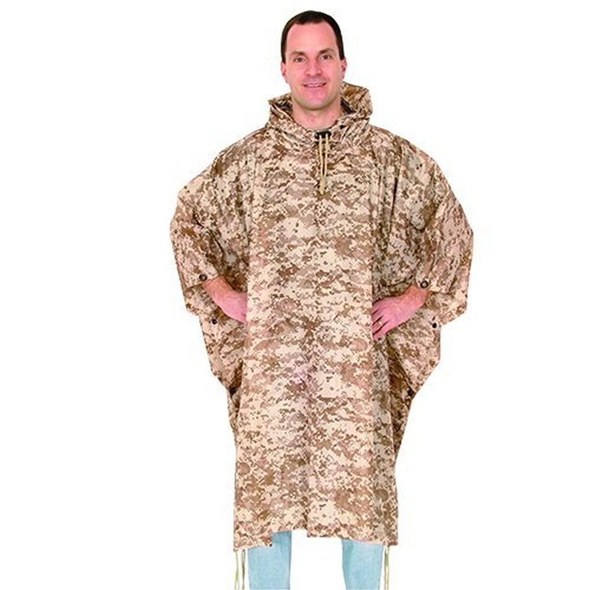 Ripstop Poncho - Digital Desert