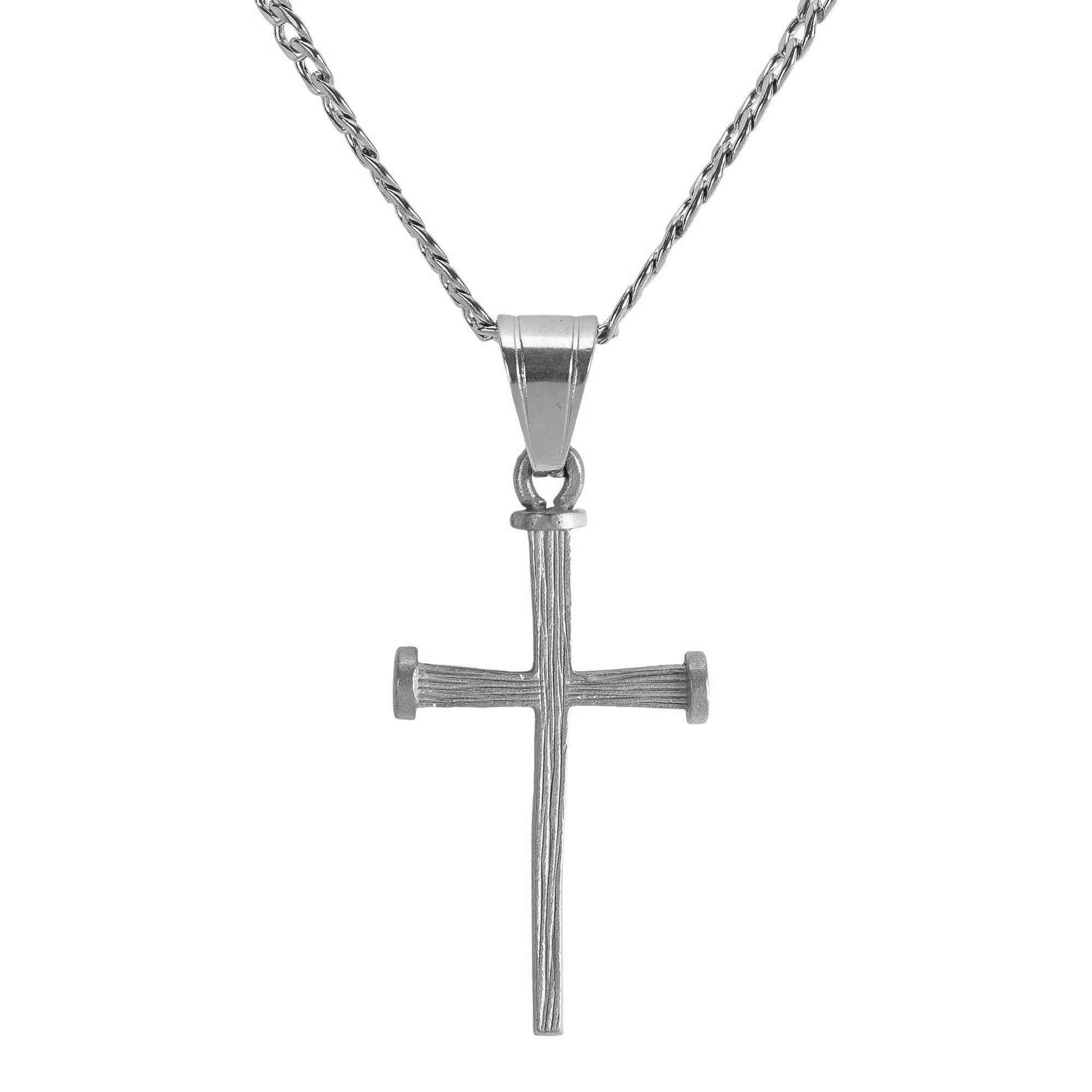 Man Of God Necklace Cross Stainless Steel