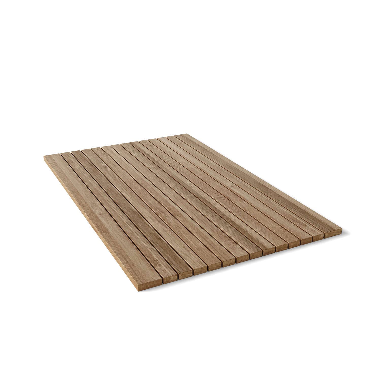 Casafoyer Premium Teak Shower Mat for Spa, Jacuzzi, or Tub - Easy Use ( Pack of 2 )