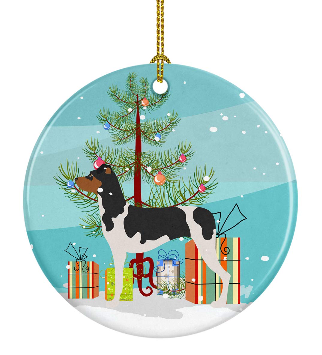Carolines Treasures Brazilian Terrier Christmas Ceramic Ornament